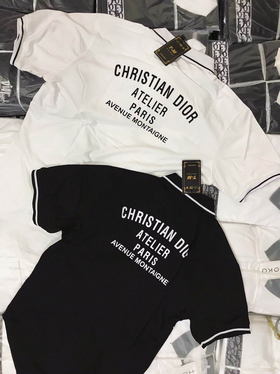 Áo Thun Polo In Christina Dìor Mẫu Mới Cực Hot