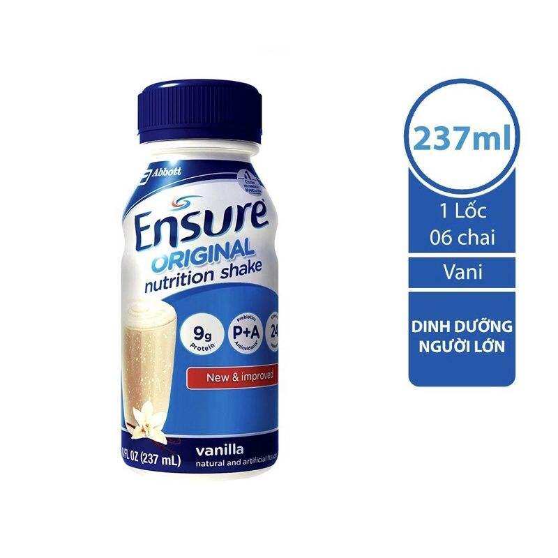 Lốc 6 chai sữa Ensure Vani 237ml/chai
