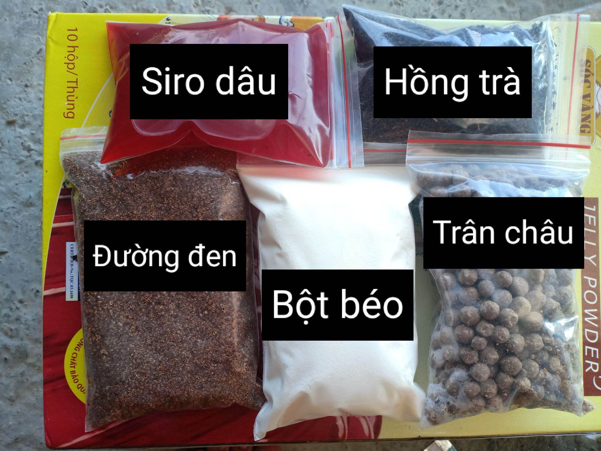 Sét Trà Sữa Truyền Thống,Trà sữa các vị