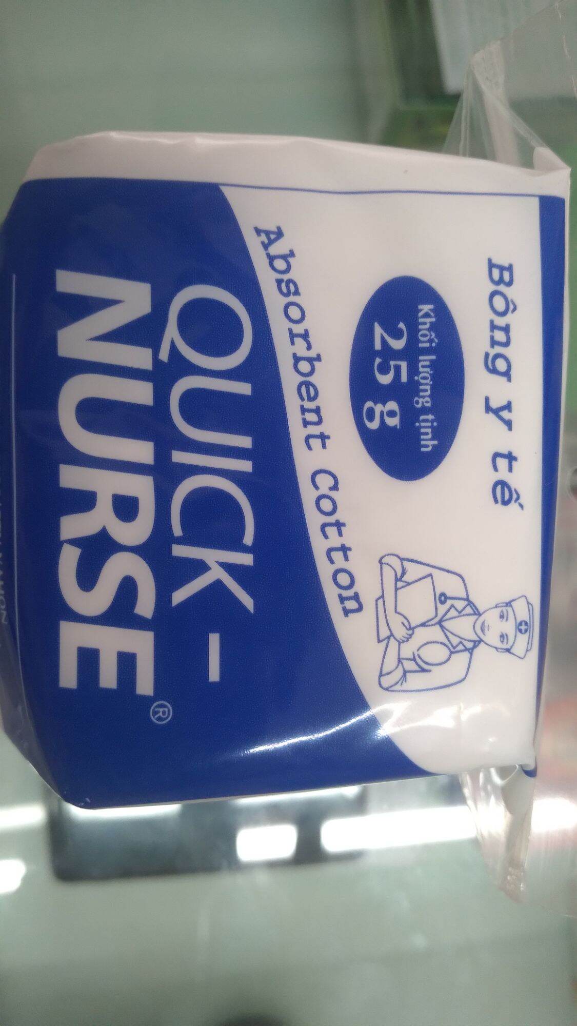 Bông y tế ép cuộn Quick-Nurse 25gr