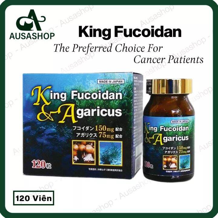 [MUA 2 TẶNG 1] King Fucoidan & Agaricus 30 Viên 120 Viên- Viên Uống Hỗ Trợ Điều Trị Ung Thư - Ung Bư