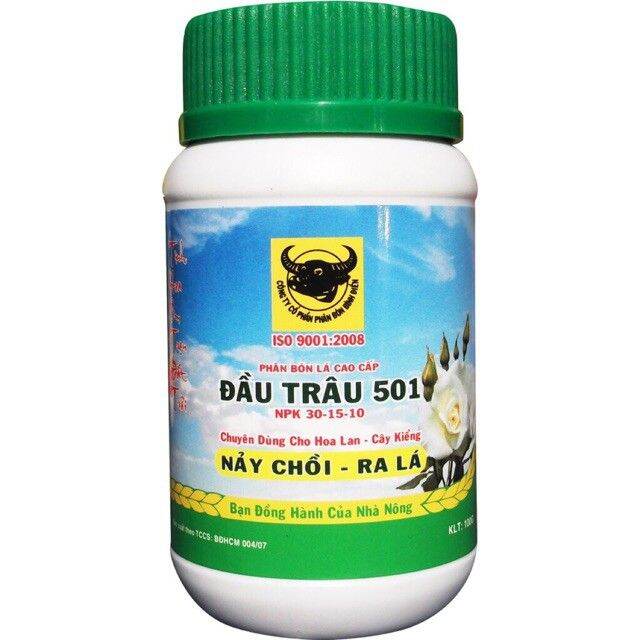 Phân bón lá 501 đầu trâu - cho hoa lan, cây cảnh (100g