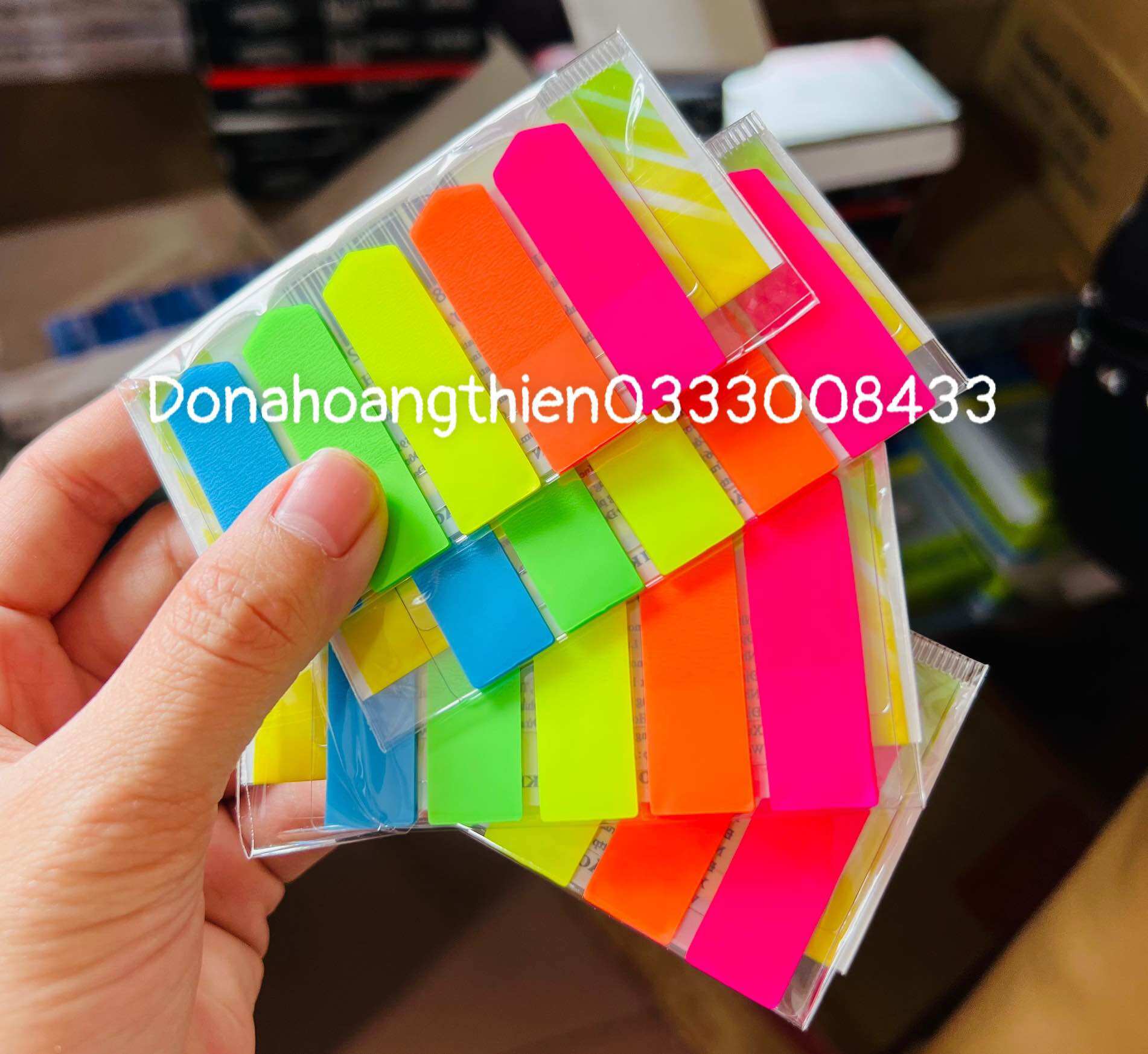 Giấy note nhựa phân trang mũi tên 5 màu pronoti 45502