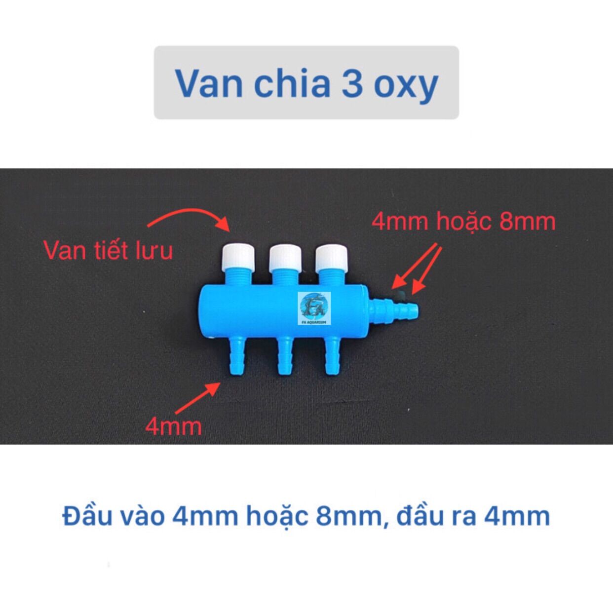 Van chia oxy có điều chỉnh tiết lưu