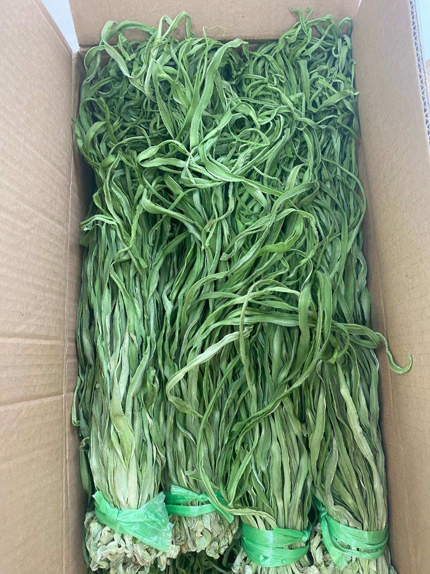 Rau tiến vua khô hàng loại 1, sợi to dài, giòn ngọt