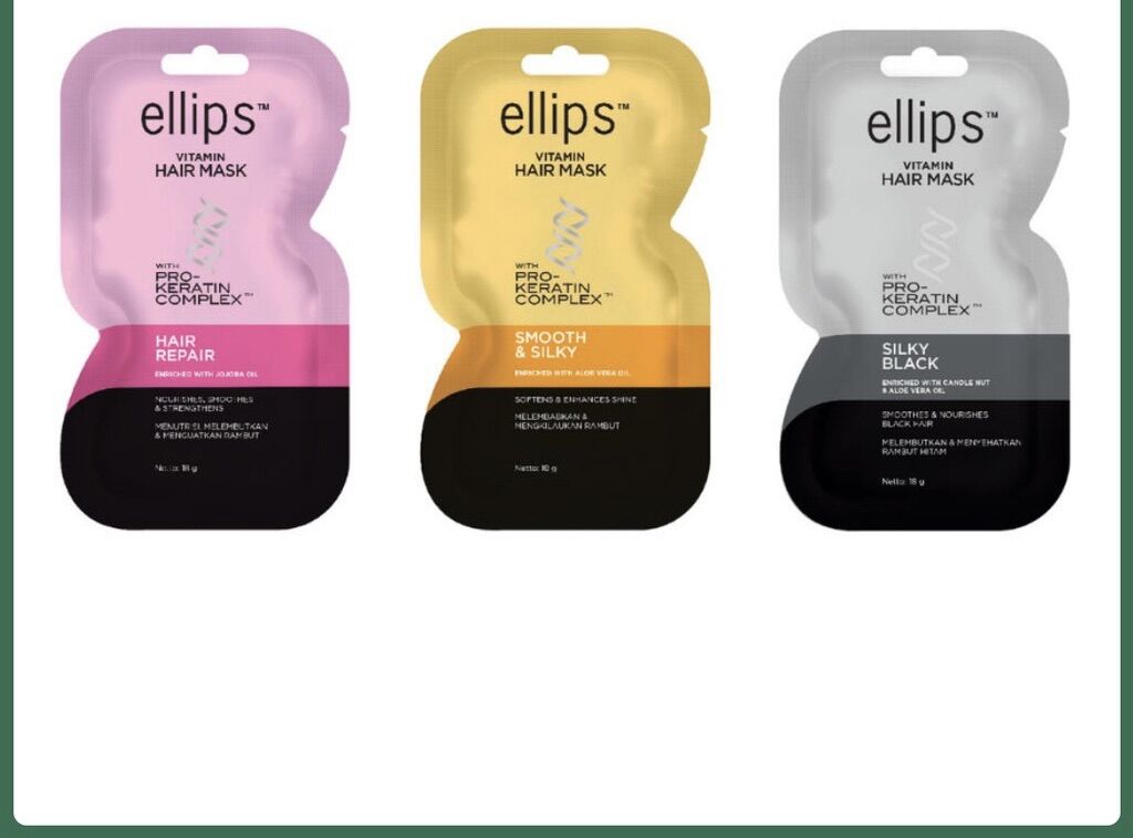 Kem Ủ Tóc Ellips Keratin Vitamin Hair Mask with Pro-Keratin Complex 18g Sản phẩm chính hãng