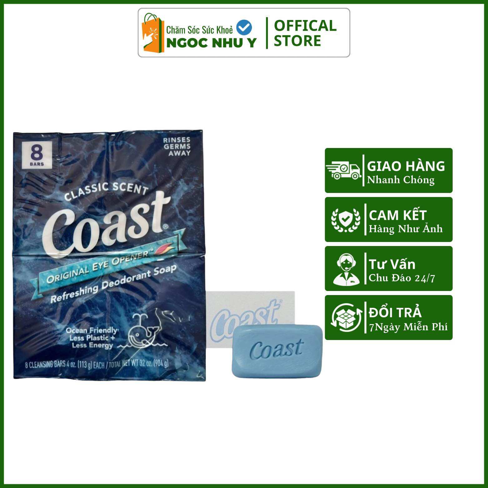 Xà Phòng Cục Coast Original Eye Opener Mỹ