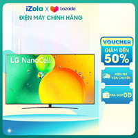 [GIAO TẠI HCM] Smart Tivi NanoCell LG 4K 55 inch 55NANO76SQA - Công nghệ NanoCell giúp tăng cường độ thuần khiết của màu sắc - Bộ xử lý tối ưu hóa chất lượng hình ảnh - Thiết kế tối giản, sang trọng