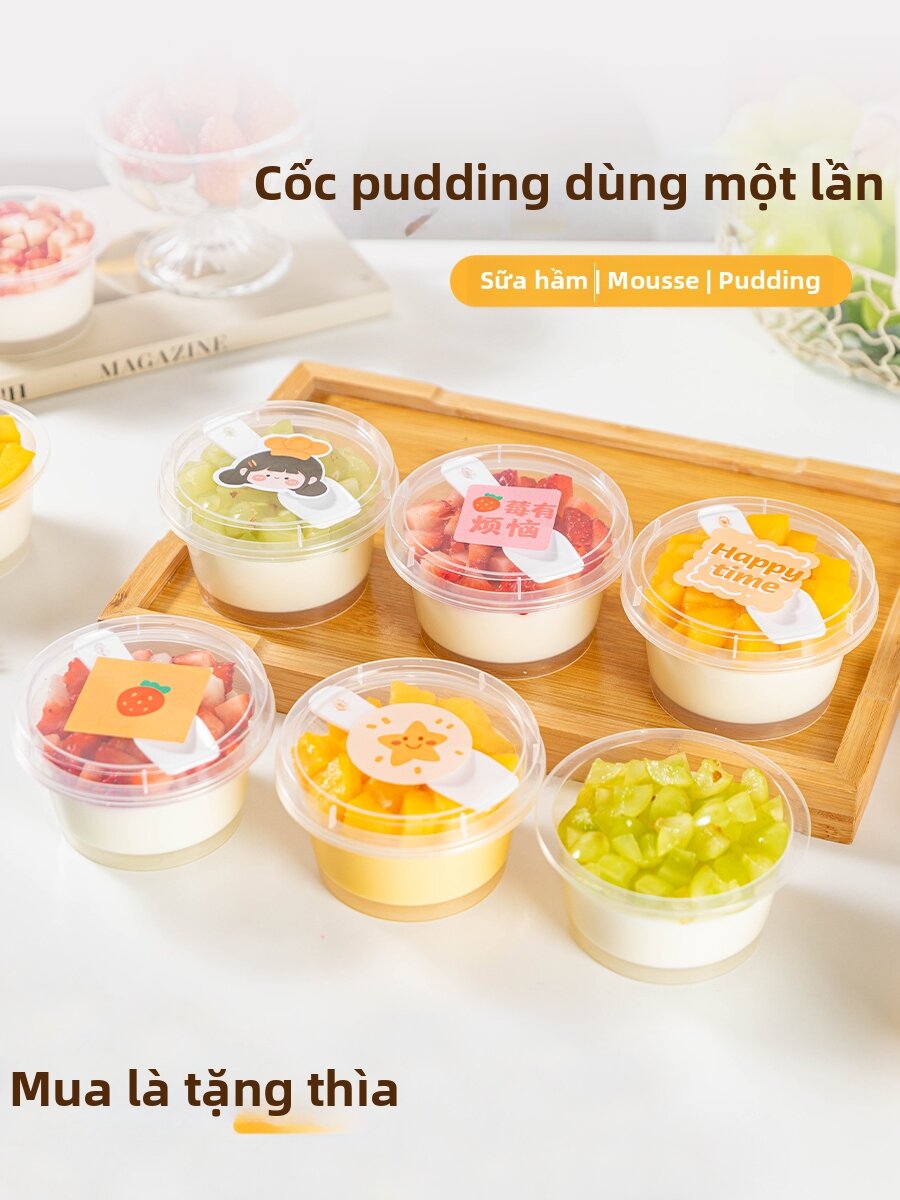 Cốc Tráng Miệng Chống Nhiệt Không Mùi PP Đạt Tiêu Chuẩn Thực Phẩm