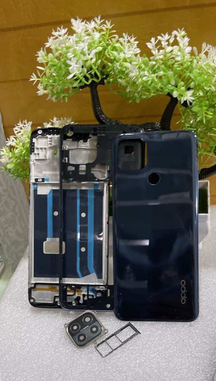 Vỏ điện thoại oppo A15 / oppo A15S zin mới full bộ có luôn khay sim với kính camera sau hàng chuẩn giá tốt