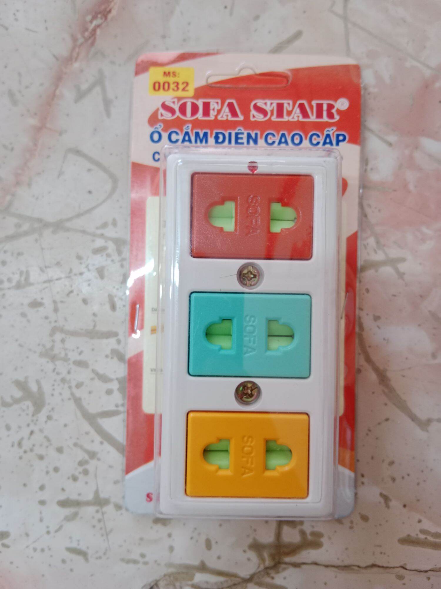 [Ảnh Thật] Ổ cắm 3 lổ Siêu Tải 6000w Thông dụng Conip, Sofa