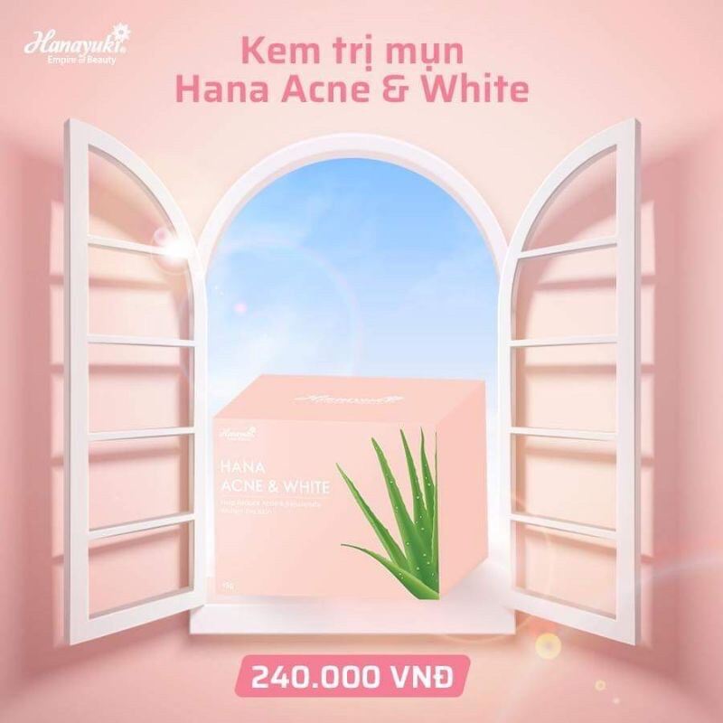 [Chính Hãng Hanayuki] Kem Mụn Hana Acne & White Hanayuki - Mini 15Gam