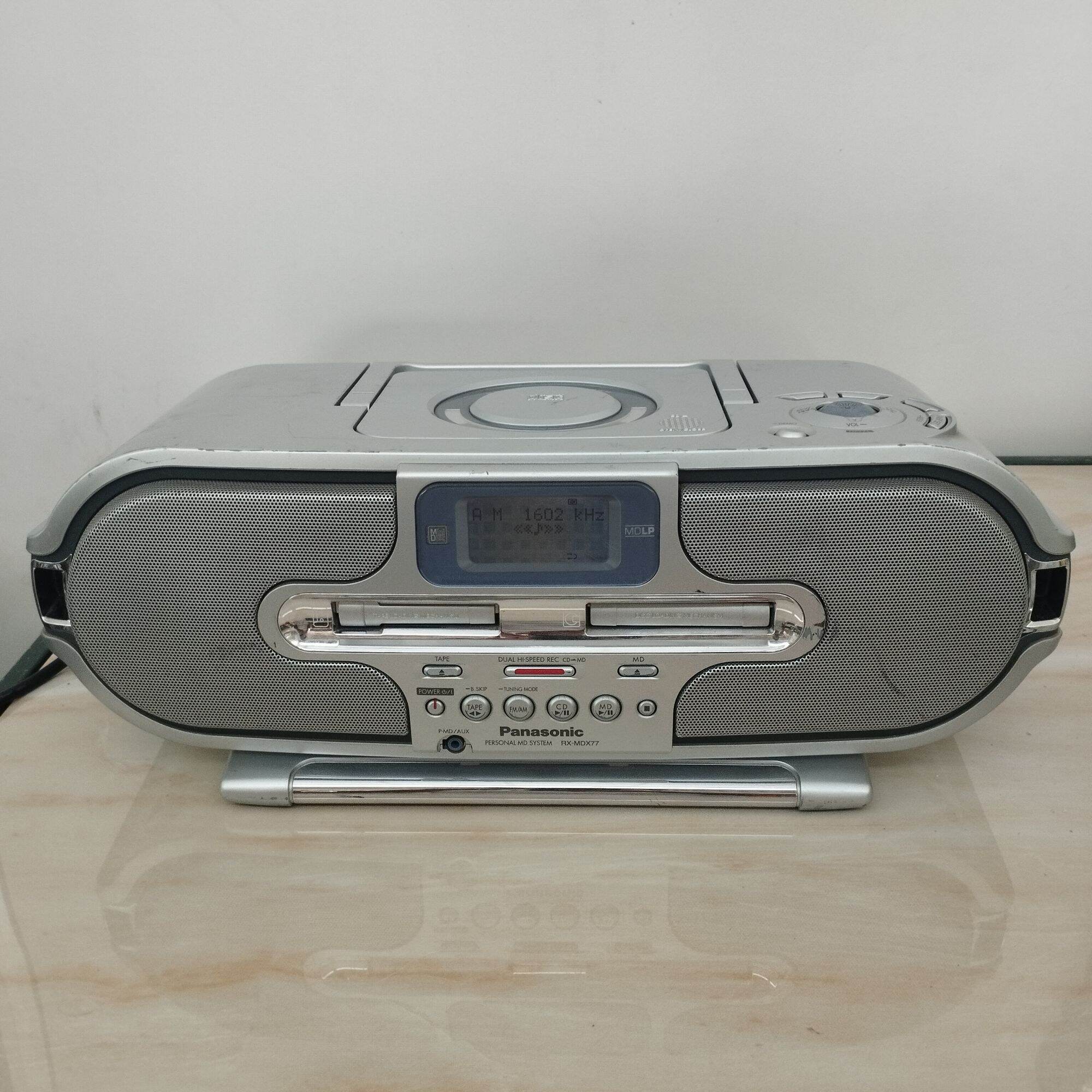 Đài Radio, cassette, MD, CD PANASONIC RX-MDX77 hàng si Nhật đã qua sử dụng