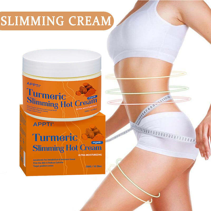 TURMERIC SLIMMING HOT CREAM kem tan mỡ bụng toàn thân newzealand 300g
