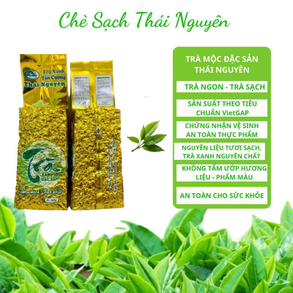 Combo 2 Gói 500g Chè búp Tân Cương Thái Nguyên ngon loại 2: 1kg