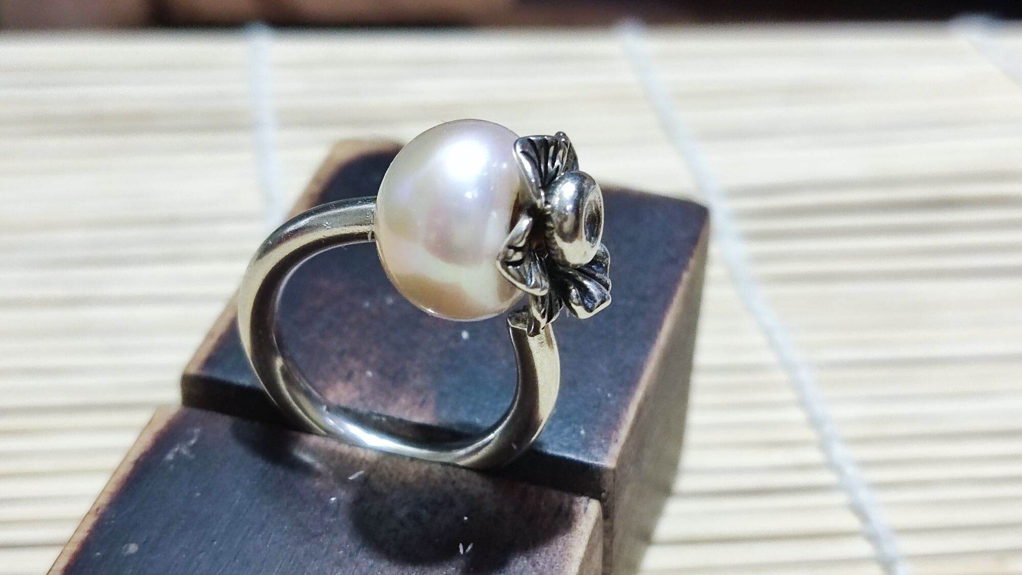 GauBee Charm bạc 925 nhẫn đinh trơn