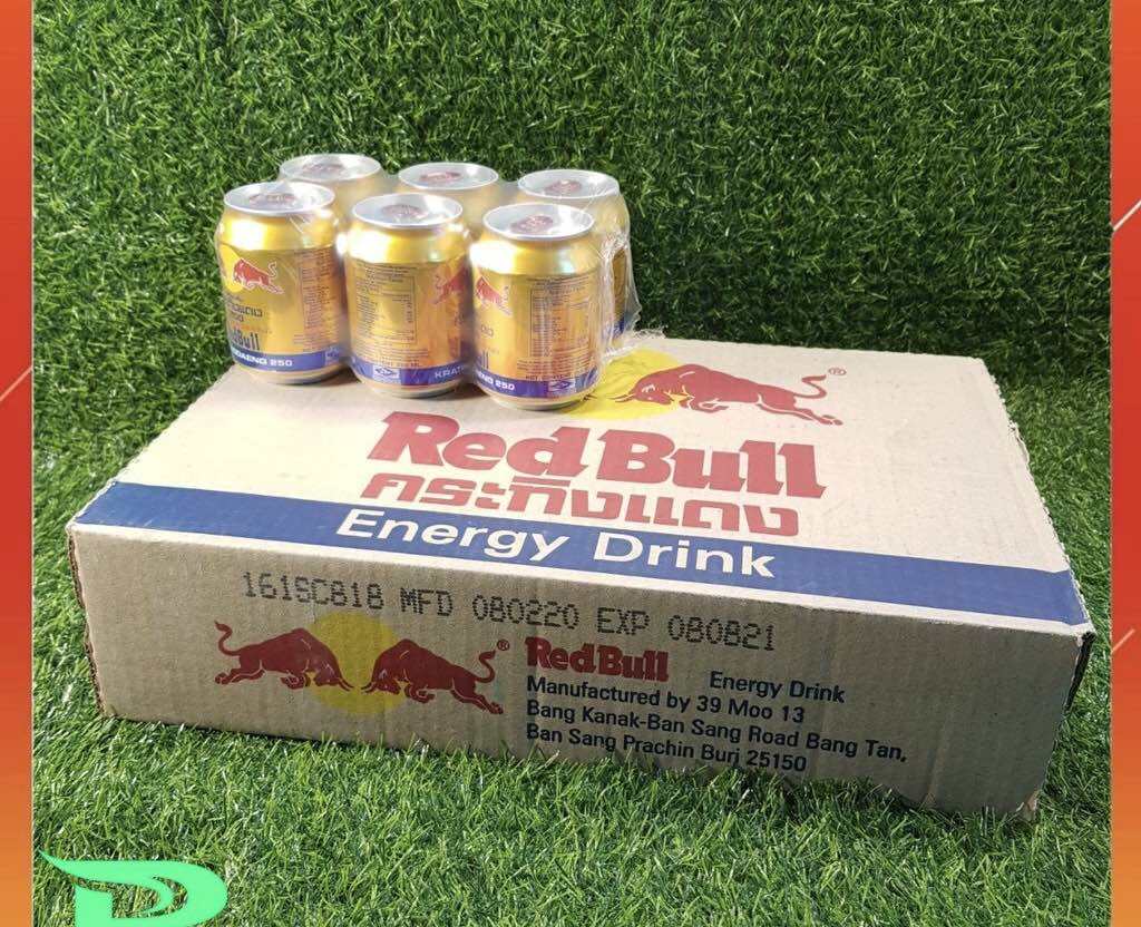 Thung Nước Tăng Lực Red Bull Bò Húc Thái Lan 24 non x 250ml
