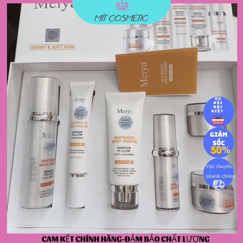 Bộ mỹ phẩm meiya cam 6 món nhật bản,mờ nám,trắng da,chống lão hoá...