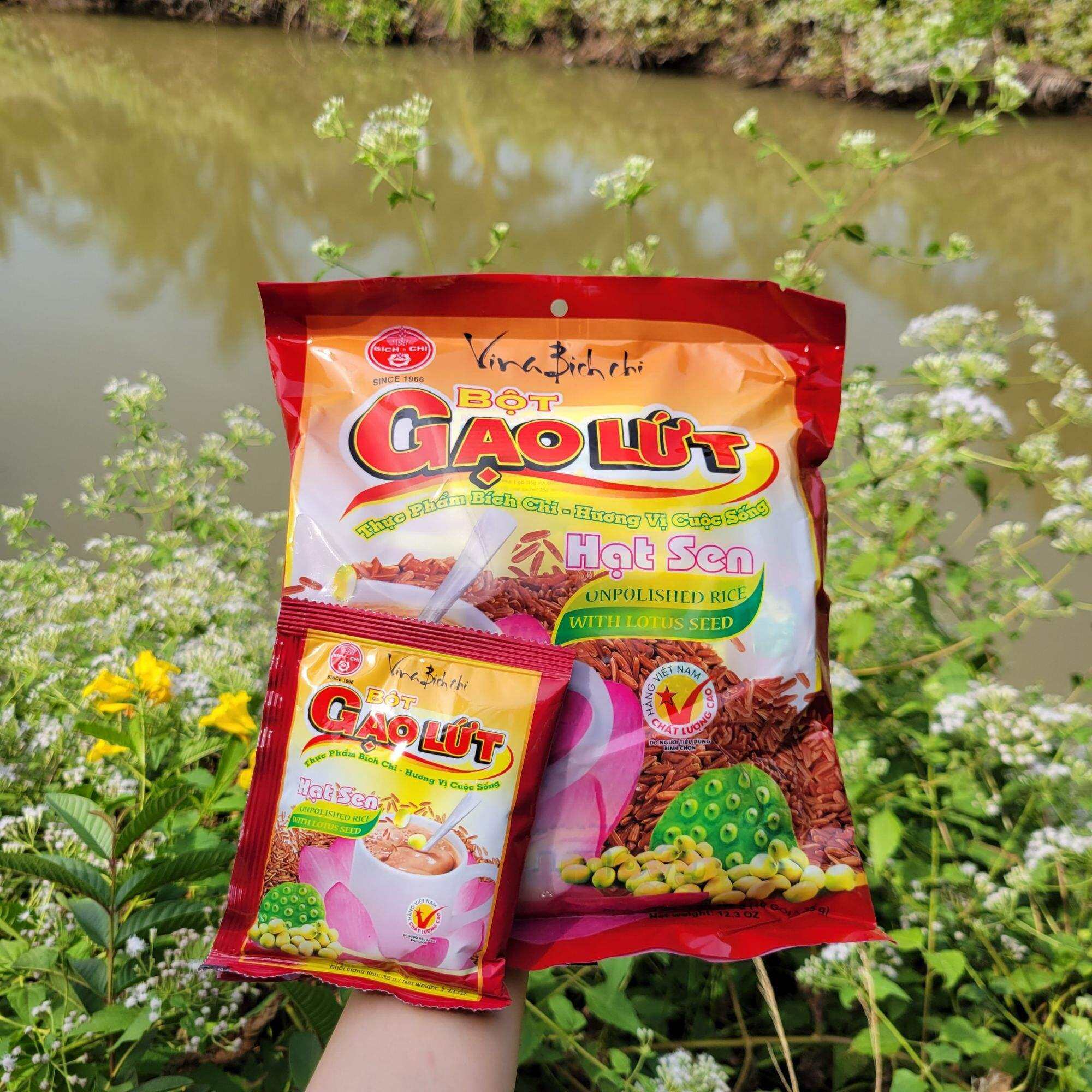COMBO 5 BỊCH GẠO LỨT HẠT SEN CÓ ĐƯỜNG, 35g × 50 gói.