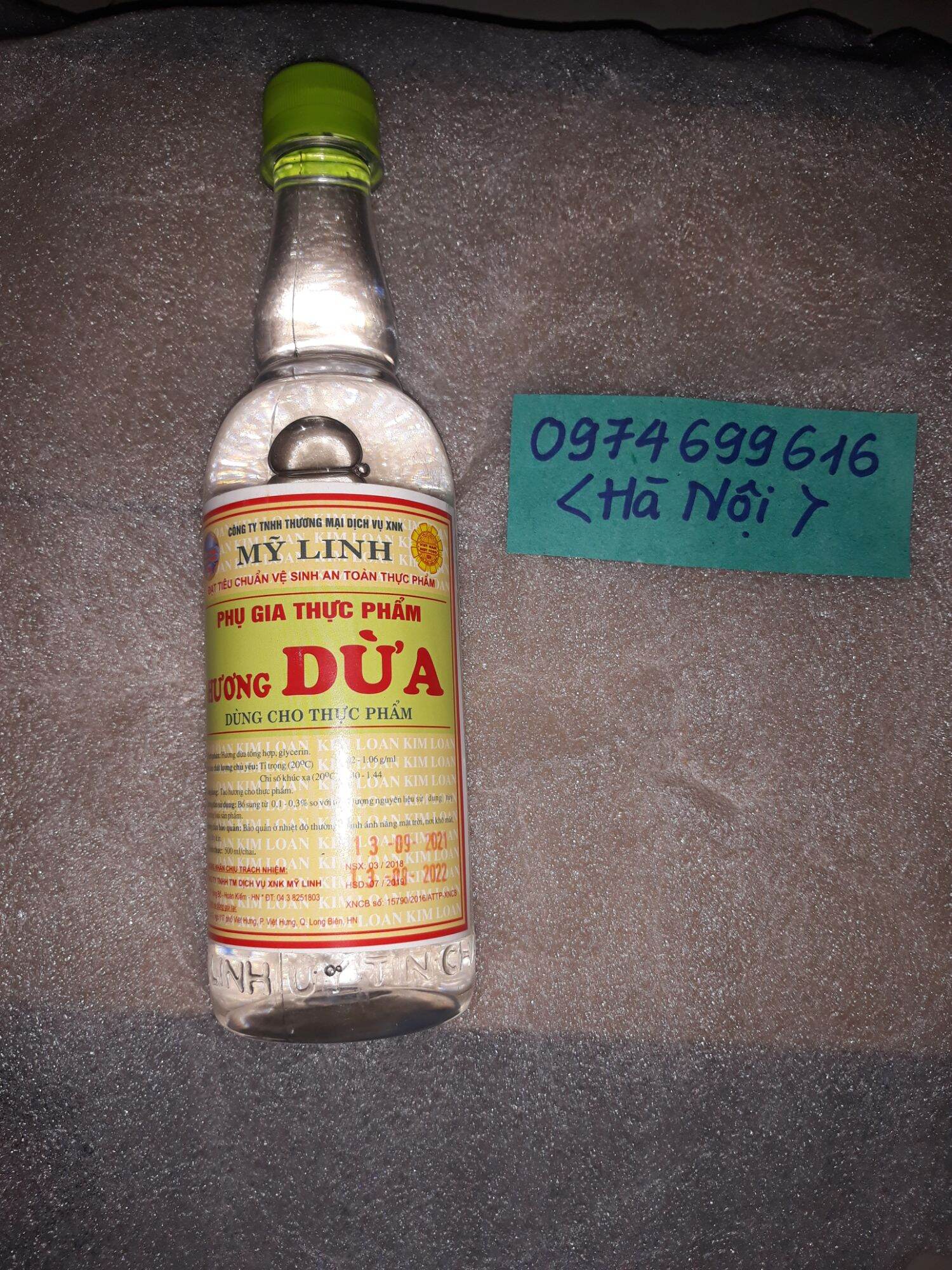 Hương dừa chai 500g
