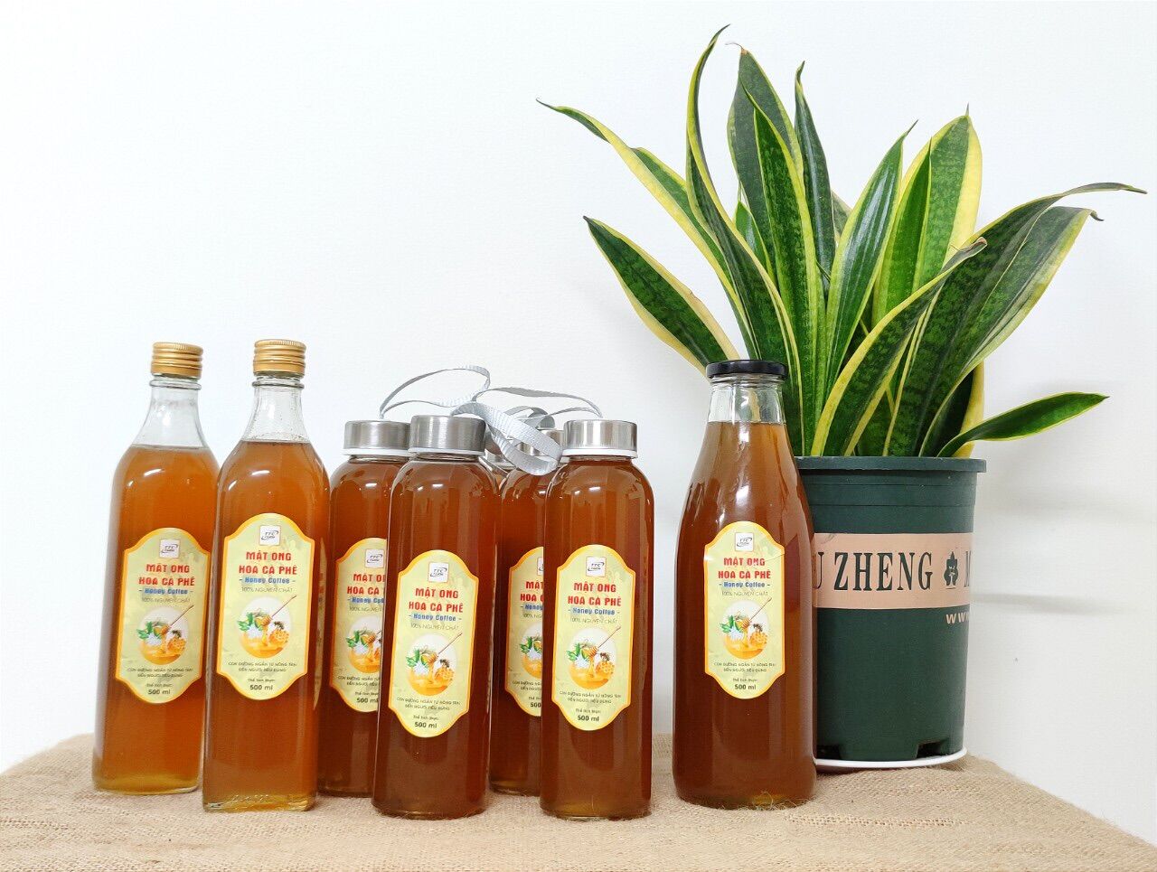 01 lít mật ong hoa cà phê (02 chai 500ml)