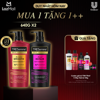 Combo Dầu Gội Keratin Smooth Keratinbond+ Và Bond Repair Peptidebond+ Giúp Ngăn Gãy Rụng Và Vào Nếp Suôn Mượt 640g X2