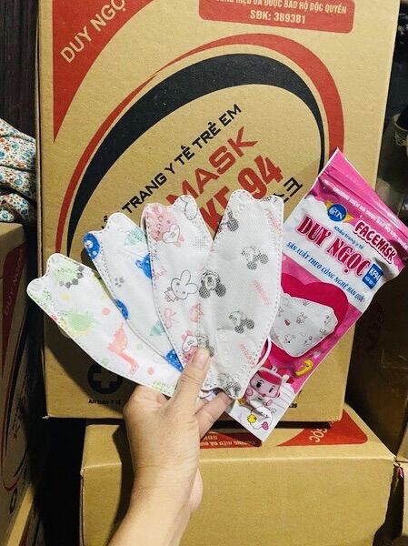 Set 150 chiếc khẩu trang 4 lớp kf94 duy ngọc chống bụi mịn và kháng khuẩn hàng cao cấp hàn quốc - duy ngọc official