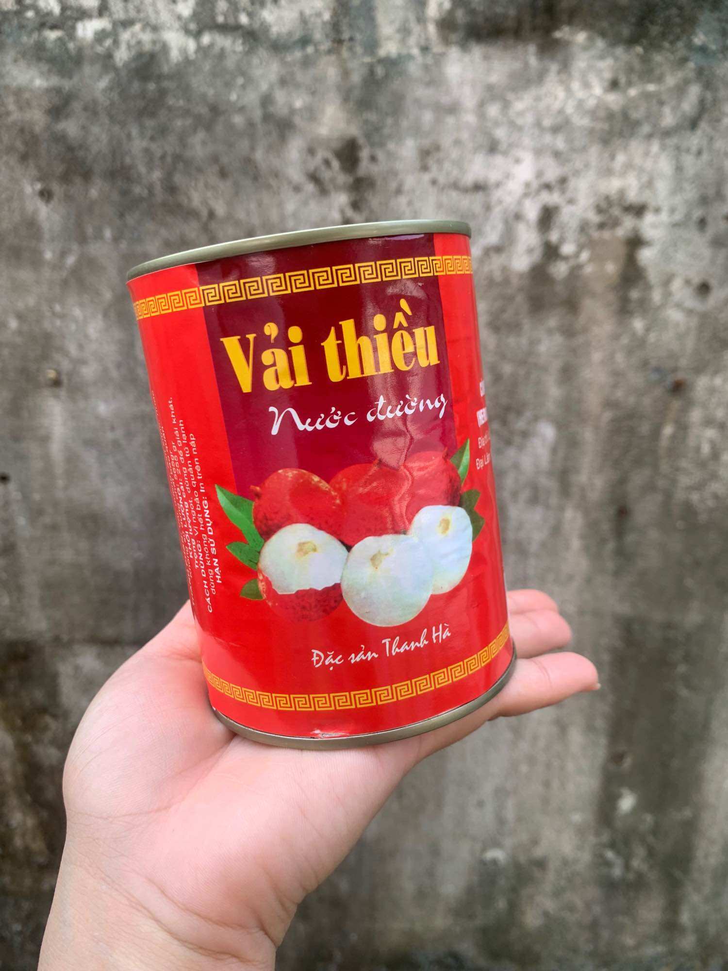 Vải lon/ Vải thiều ngâm Thanh Hà 565gr