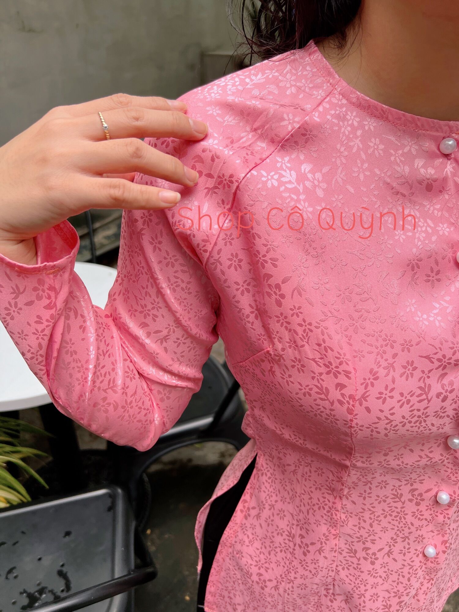ÁO LẺ BÀ BA GẤM VÂN HOA NHÍ (KHÔNG KÈM QUẦN )