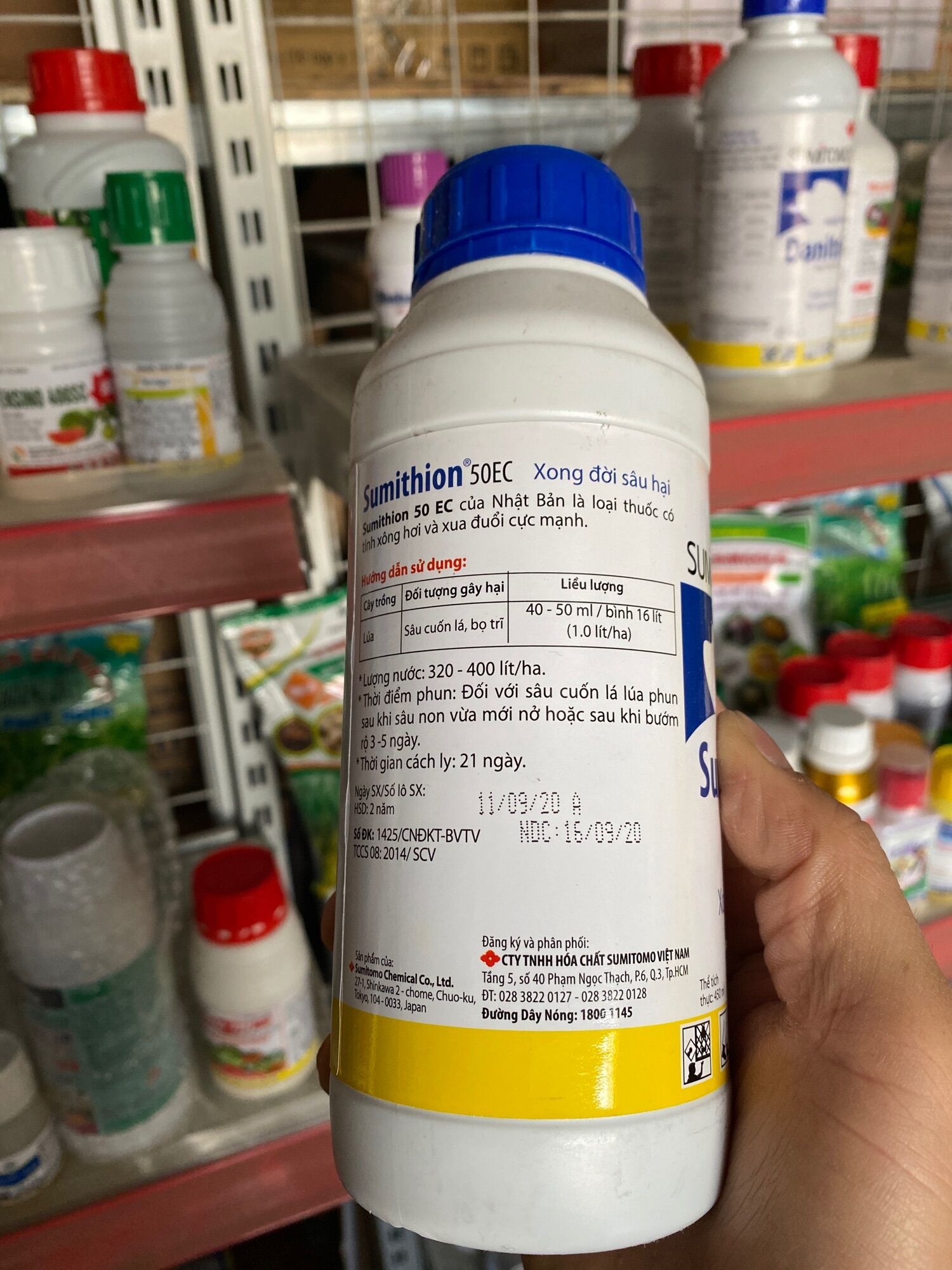 Thuốc trừ sâu, bọ trĩ Sumithion 50EC Nhật Bản (450ml)