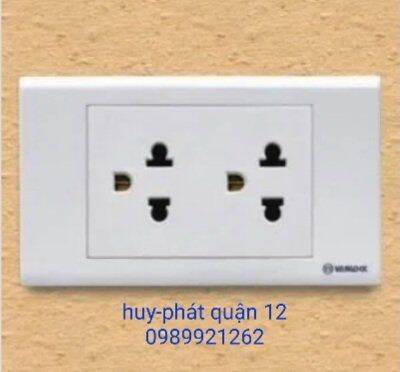 Ổ cắm đôi 3 chấu s18_sino