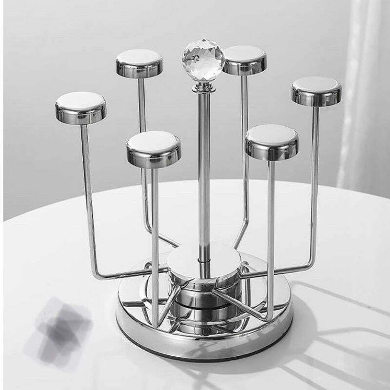 Giá úp cốc inox xoay 360 độ ( hàng cao cấp inox Đức NK)