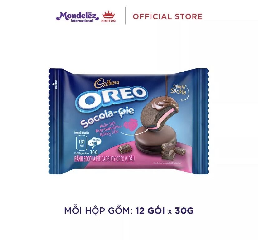 COMBO 12 CÁI BÁNH CHOCOPIE-PIE OREO VỊ DÂU