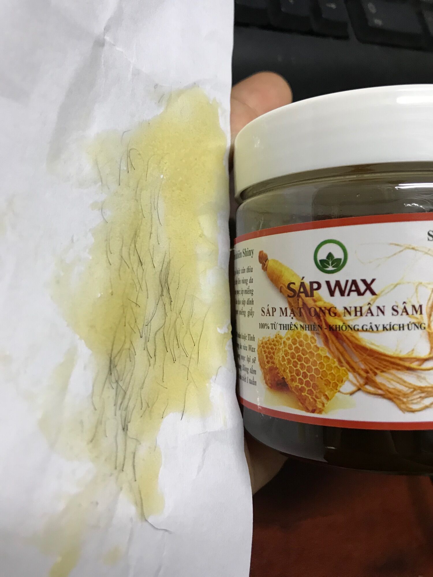 Sáp Wax Lông Nhân Sâm Mật Ong Shiny 250gr-350gr