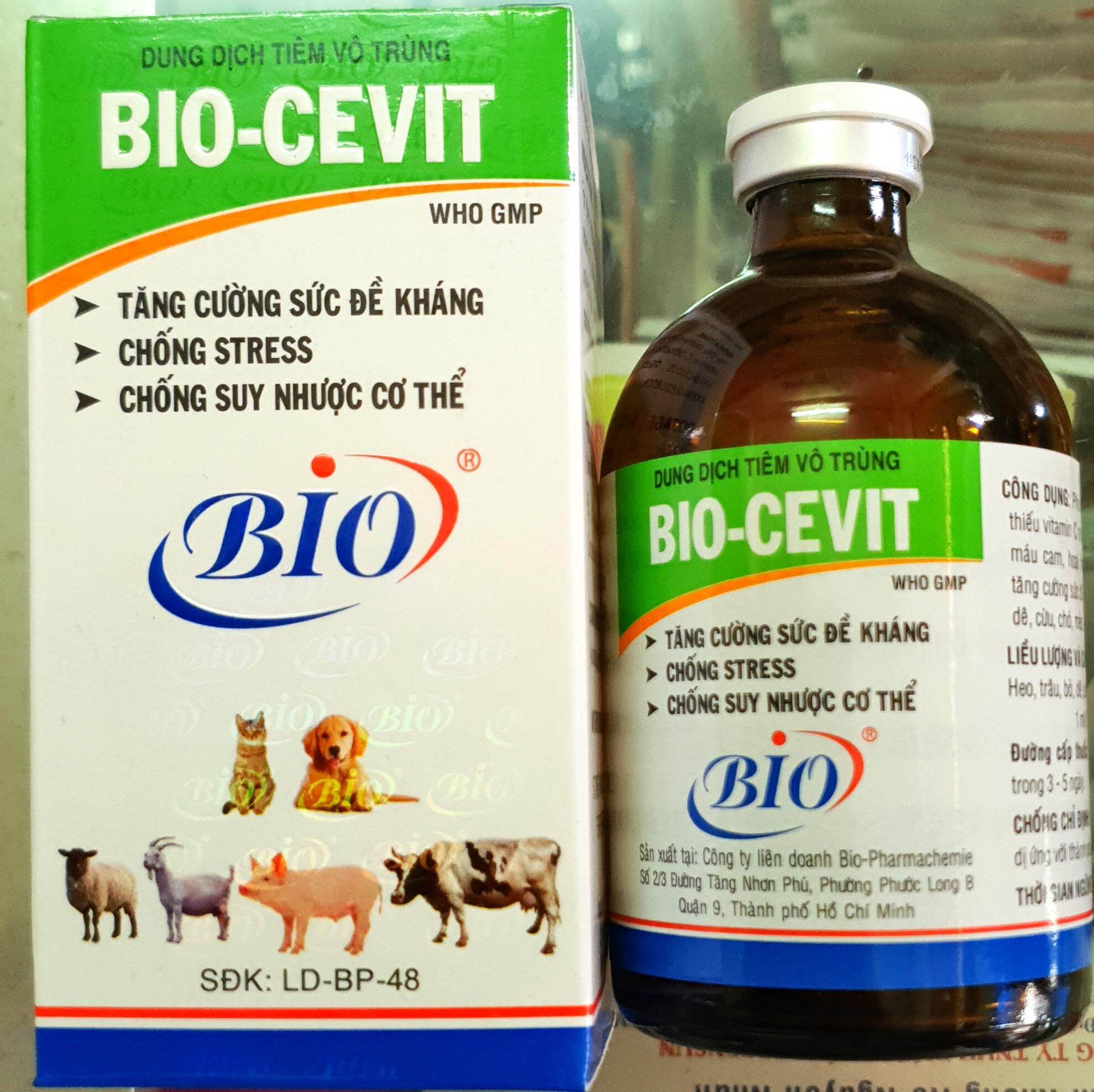 Bio Vitamin C (100ml) - Cung cấp Vitamin C, tăng sức đề kháng, chống stress cho gà đá, chó mèo