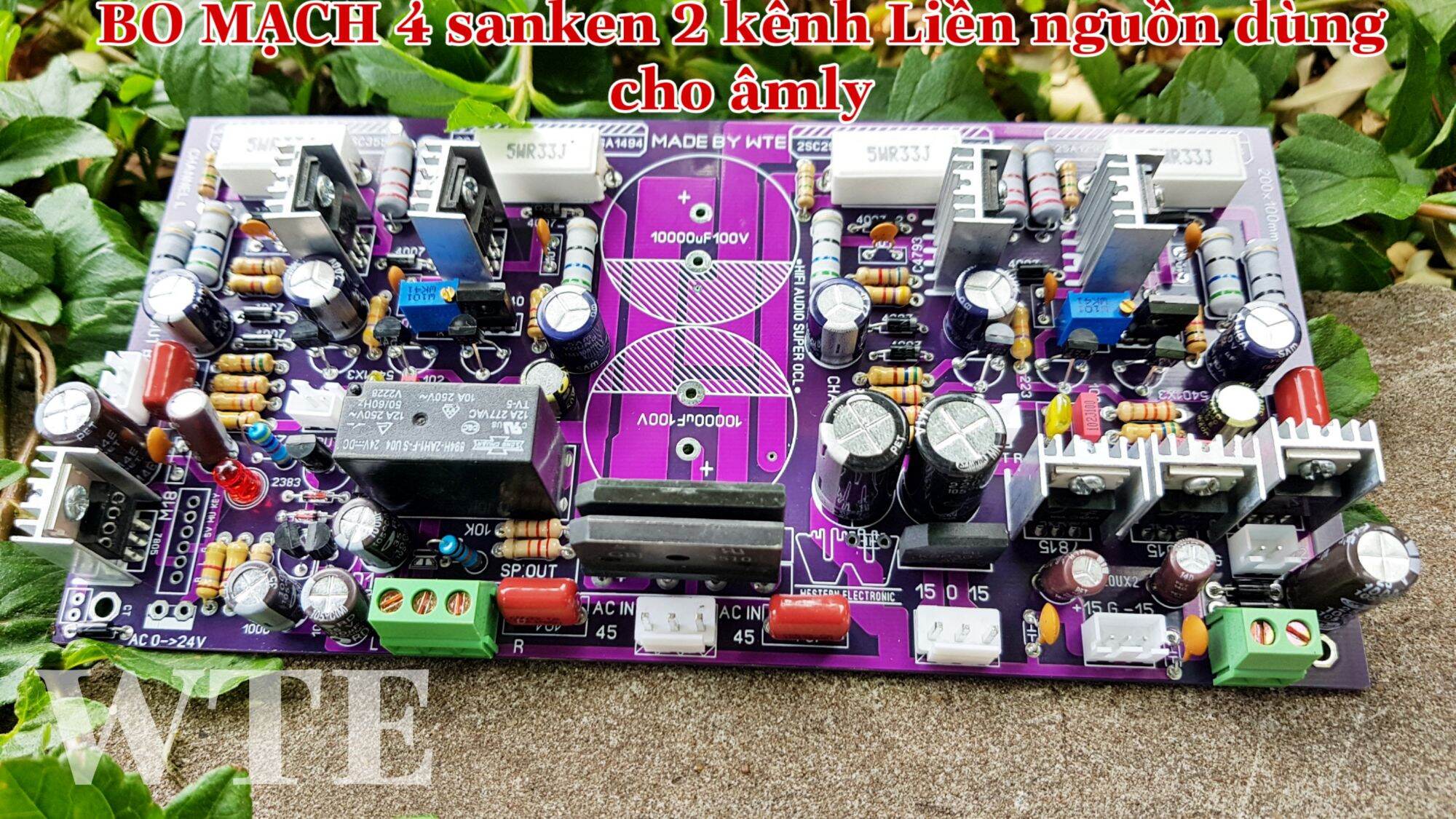 Công suất 4 sanken 2 vít liền nguồn 2 kênh