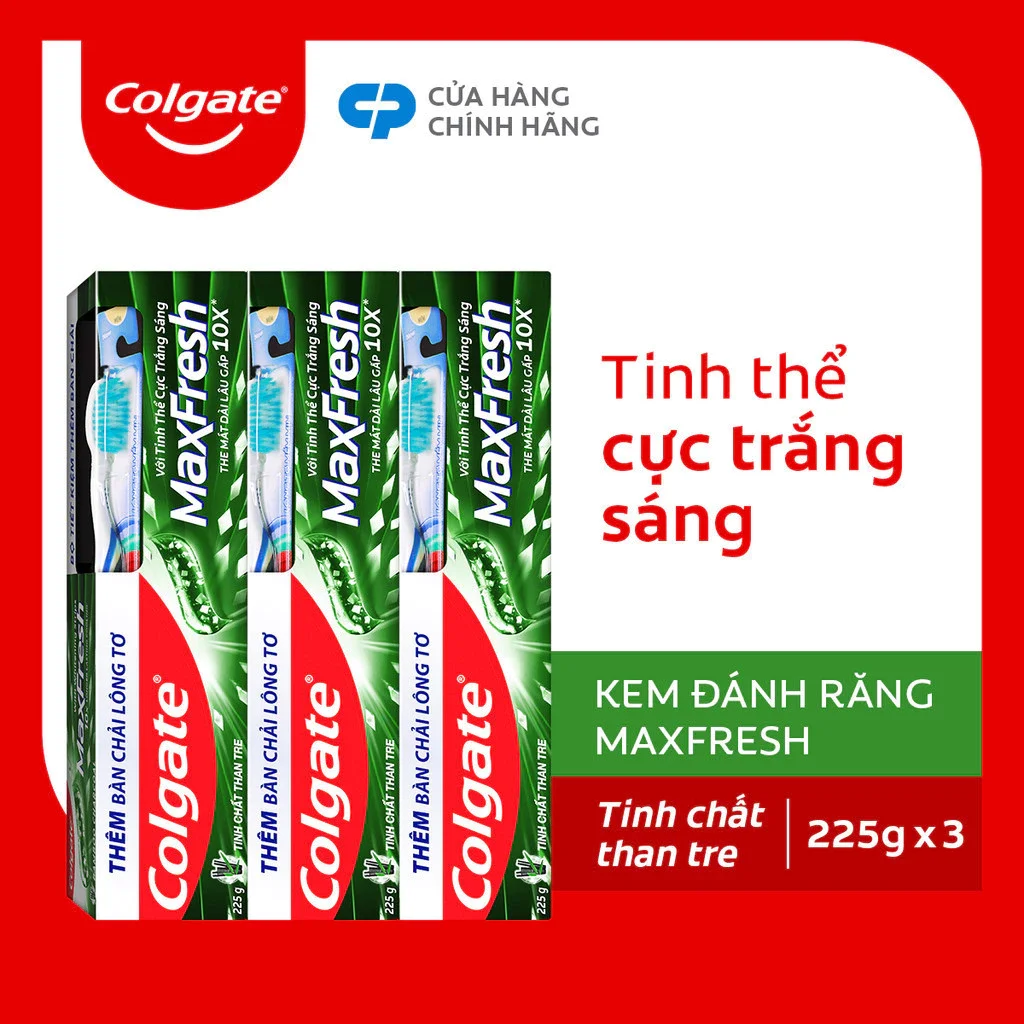 Kem đánh răng colgate maxfresh than tre