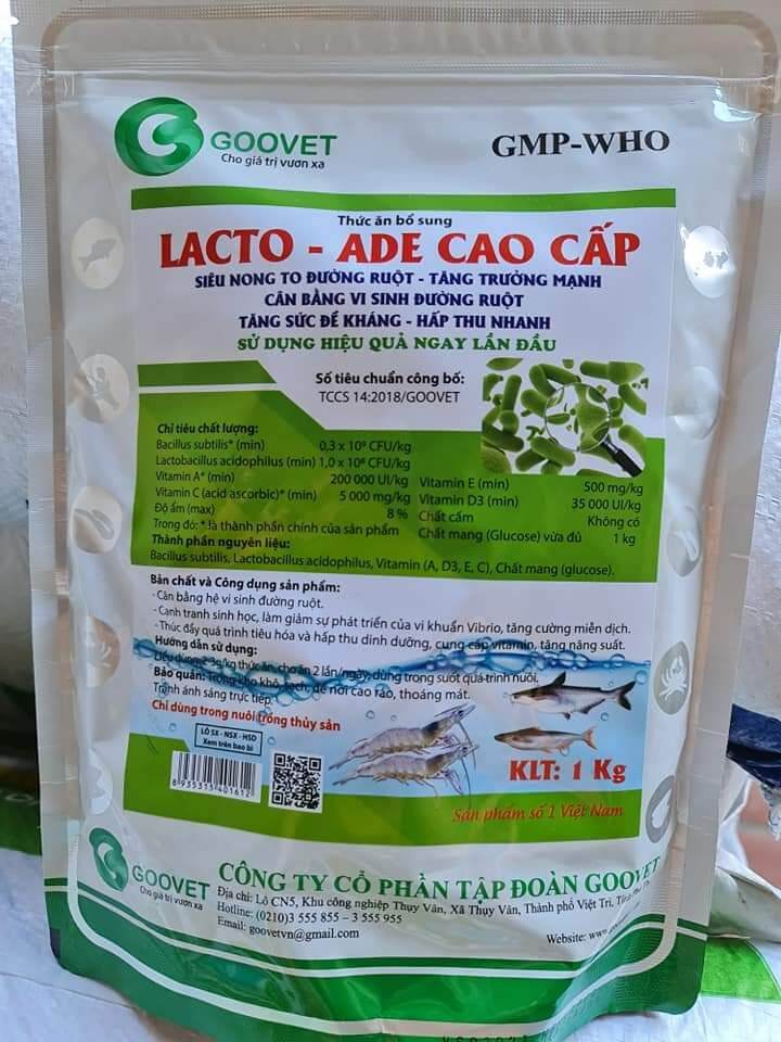 Men vi sinh nong to đường ruột tôm cá 1kg