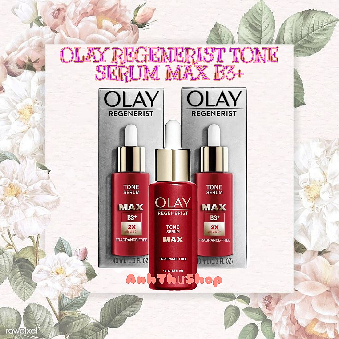 [Hàng USA\NEW]Tinh chất Serum Olay Max Fragrance Free giảm nám và sáng da đều màu