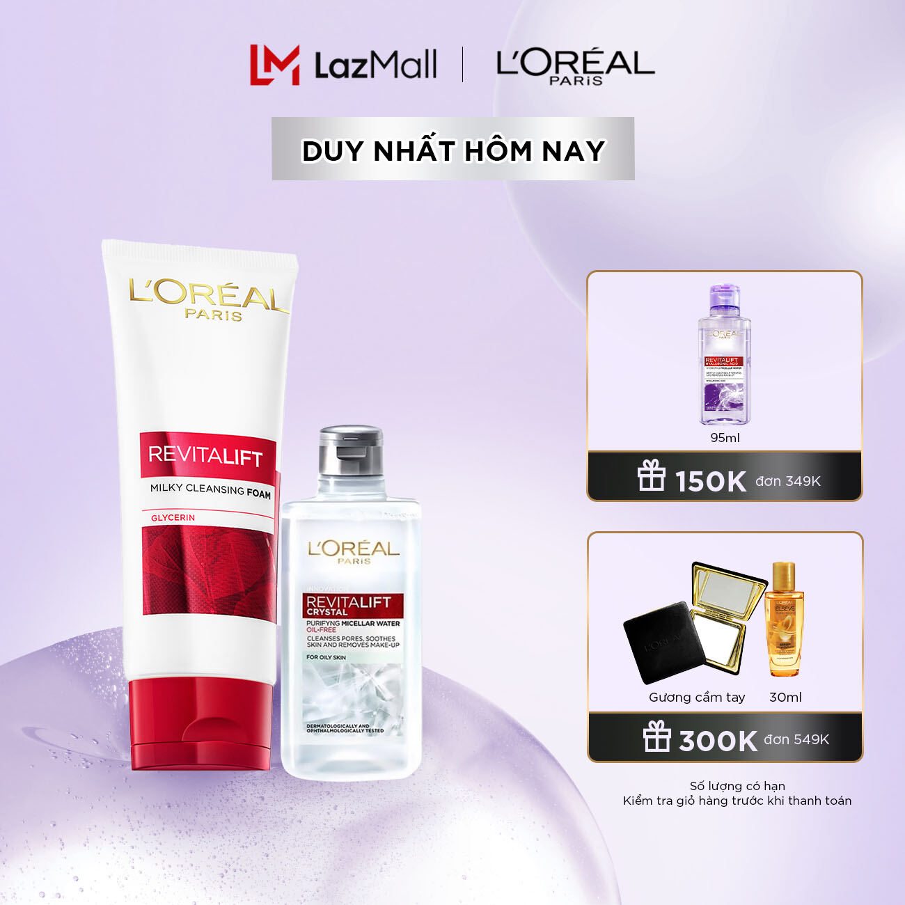 Sữa Rửa Mặt Làm Sạch Và Săn Chắc Da L’Oreal Paris Revitalift 100ml