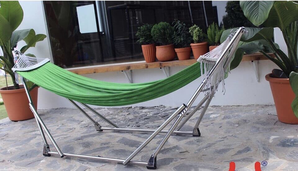 Võng lưới cán gổ 2 lớp cao cấp cỡ đại 030