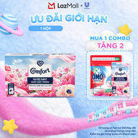 (Livestream) - Giấy Thơm Comfort Hương Mẫu Đơn Và Hoa Hồng Ohara 40 tờ/hộp, Dành Cho Máy Sấy Quần Áo, Tủ Đồ