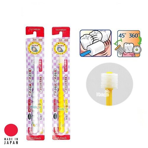 Bàn chải đánh răng 360 độ Higuchi cho bé từ 6m Nhật Nội Địa