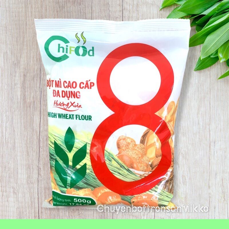 2 gói bột mì cao cấp đa dụng số 8 hương xưa chifood - 500gr/gói