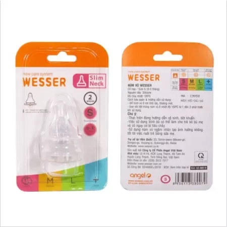 Bình sữa, núm ty Wesser cho bé 60ml. 140ml, 250ml
