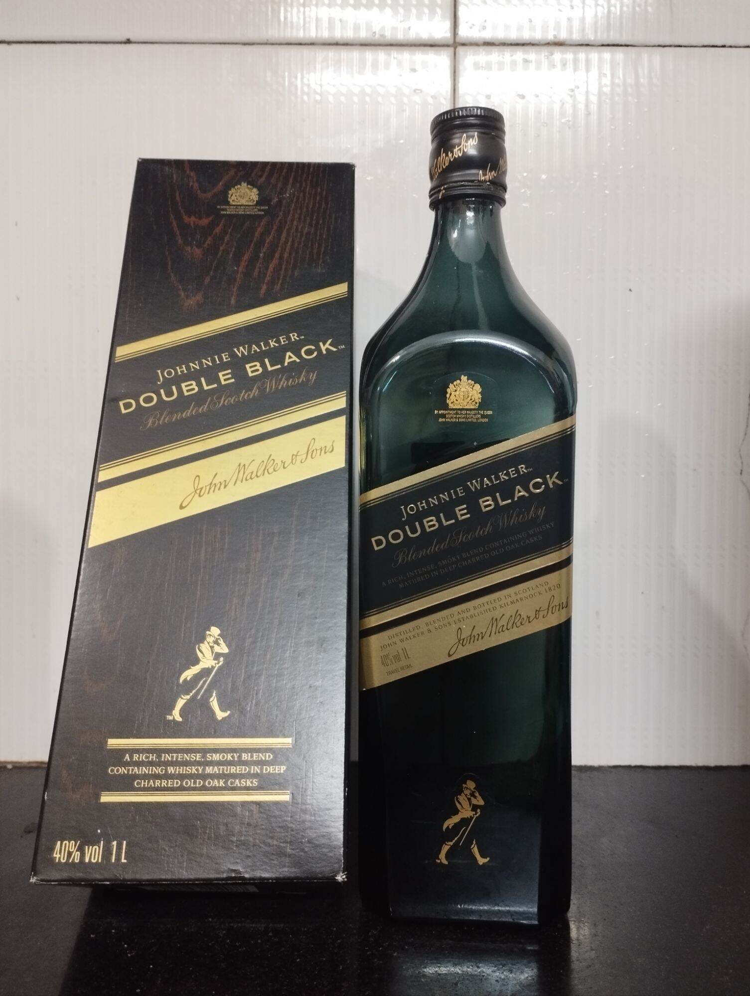 Vỏ chai thủy tinh màu double black dáng hộp đẹp full box