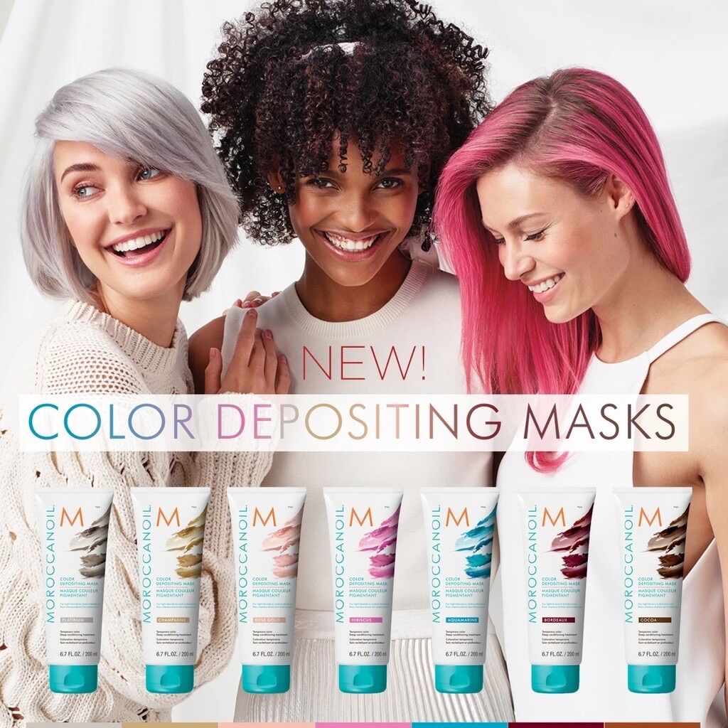 MẶT NẠ BỔ SUNG HẠT MÀU CŨNG CẤP SẮC TỐ MÀU CHO TÓC NHUỘM MOROCCANOIL COLOR MASK 200ml