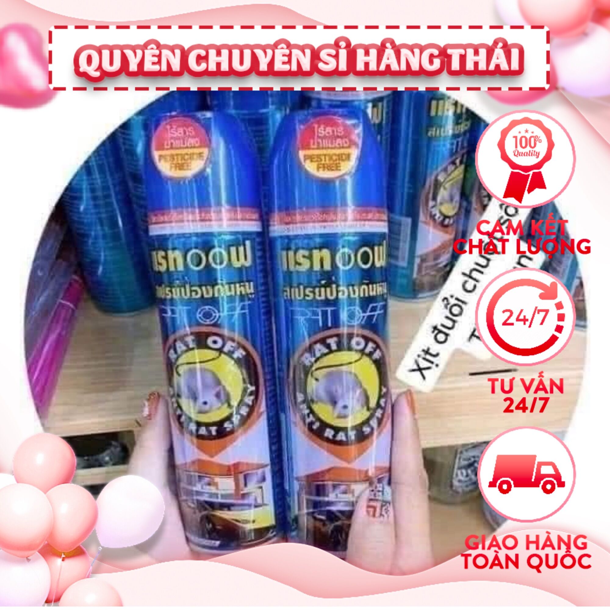 Chai xịt đuổi chuột thái lan
