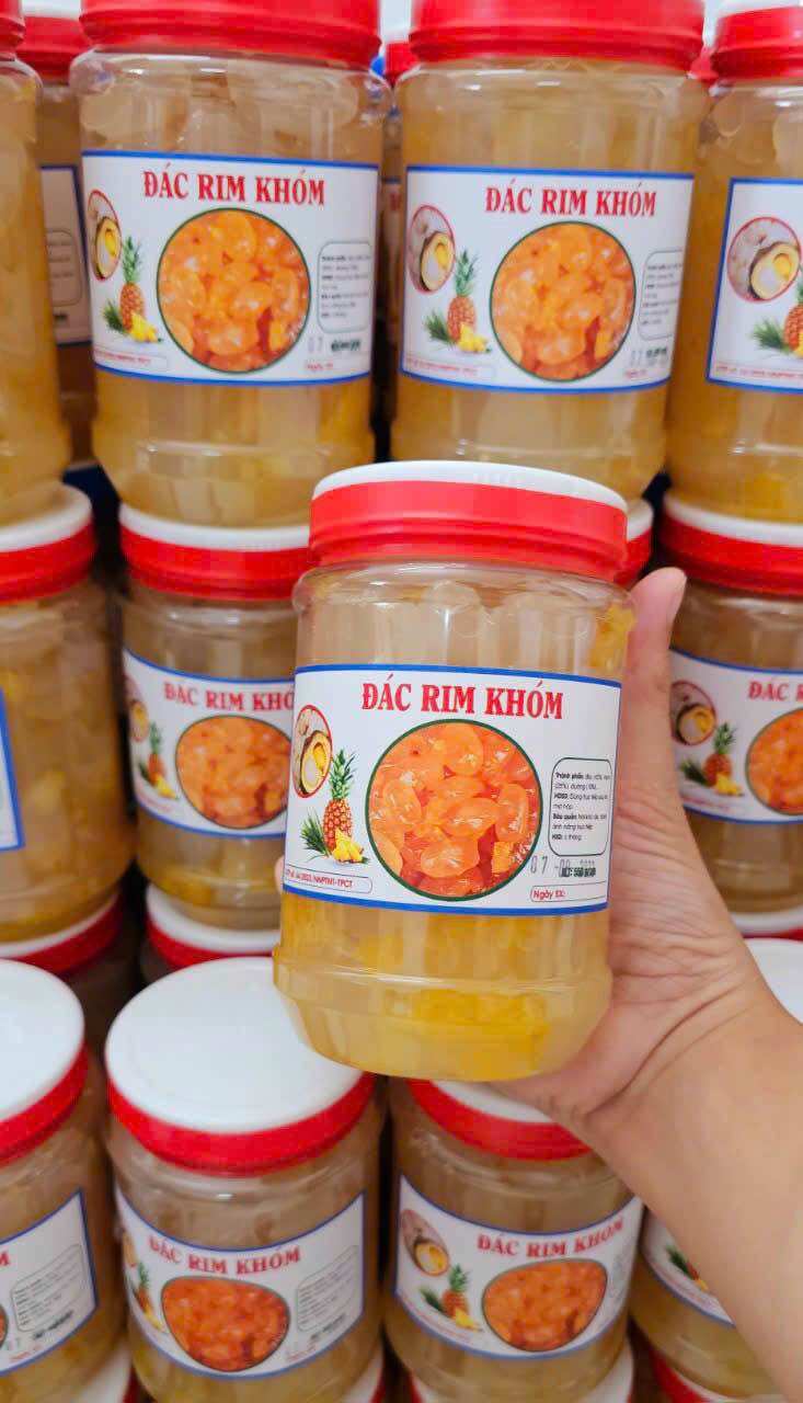 Hạt Đác Rim Khóm Hộp 550gr