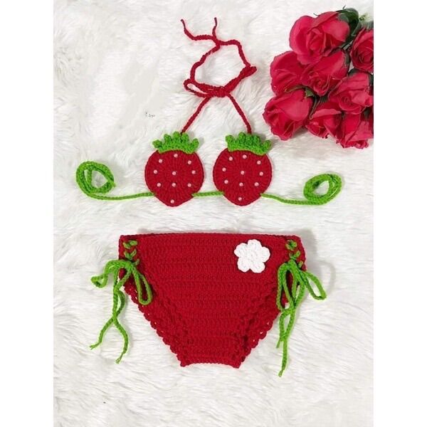 Bikini Handmade đi biển cho bé (mẫu 2)